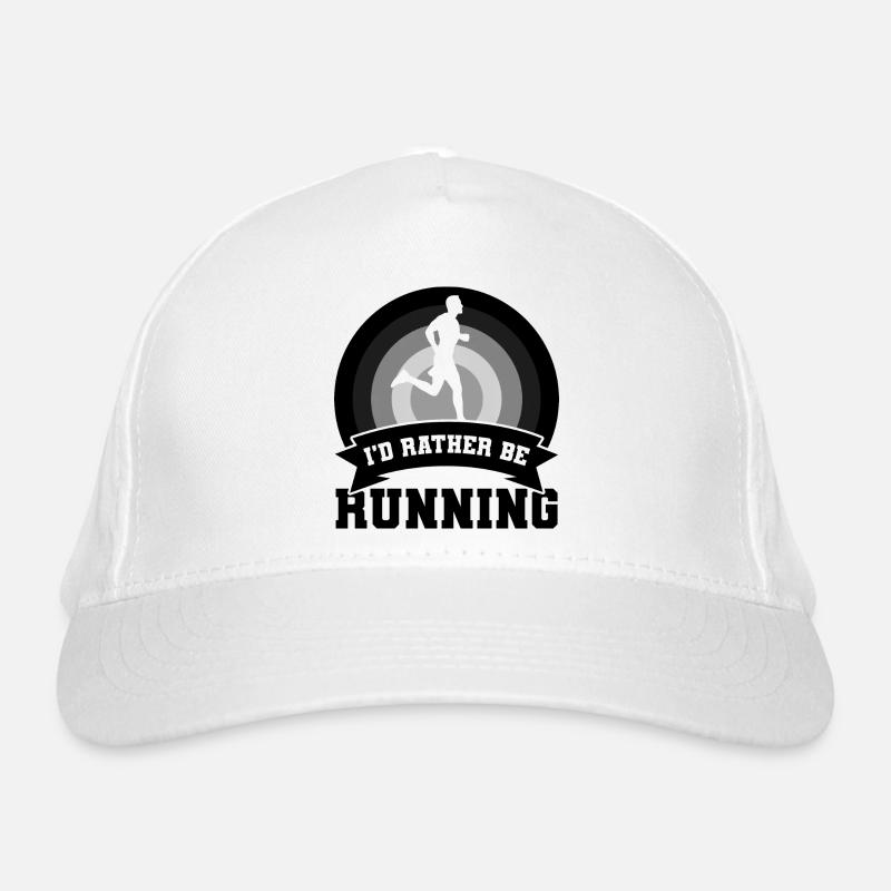 Funny runner joke Organic Baseball Cap