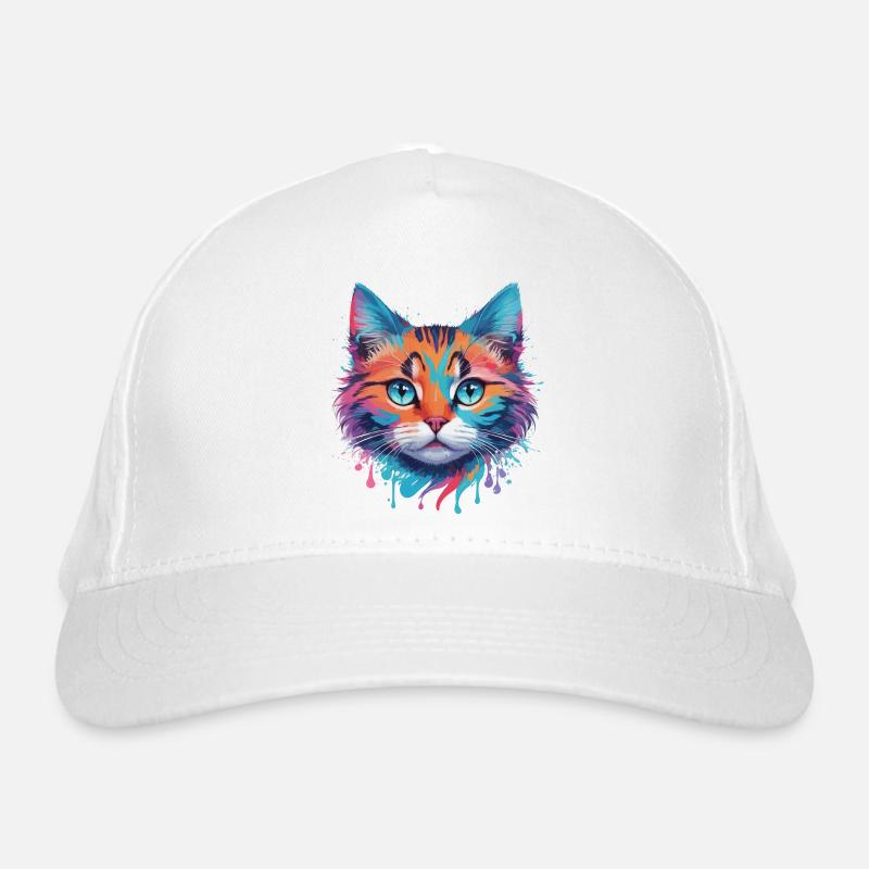 Cute Cat Organic Baseball Cap