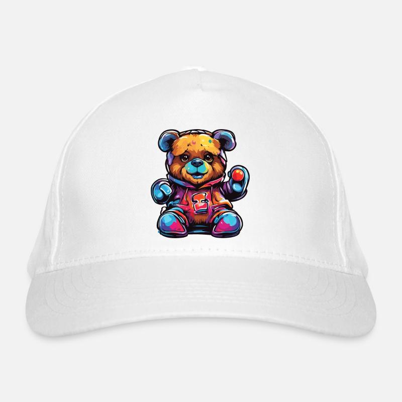 Teddybär / Kuscheltier / Stofftier / Geschenkidee Bio-Baseballkappe
