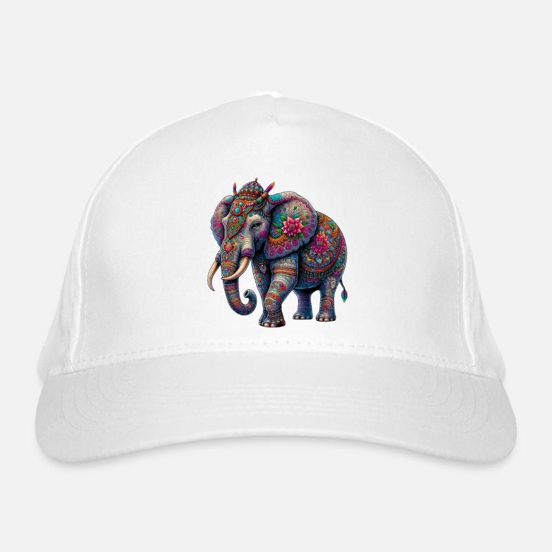 Elefant Bio-Baseballkappe