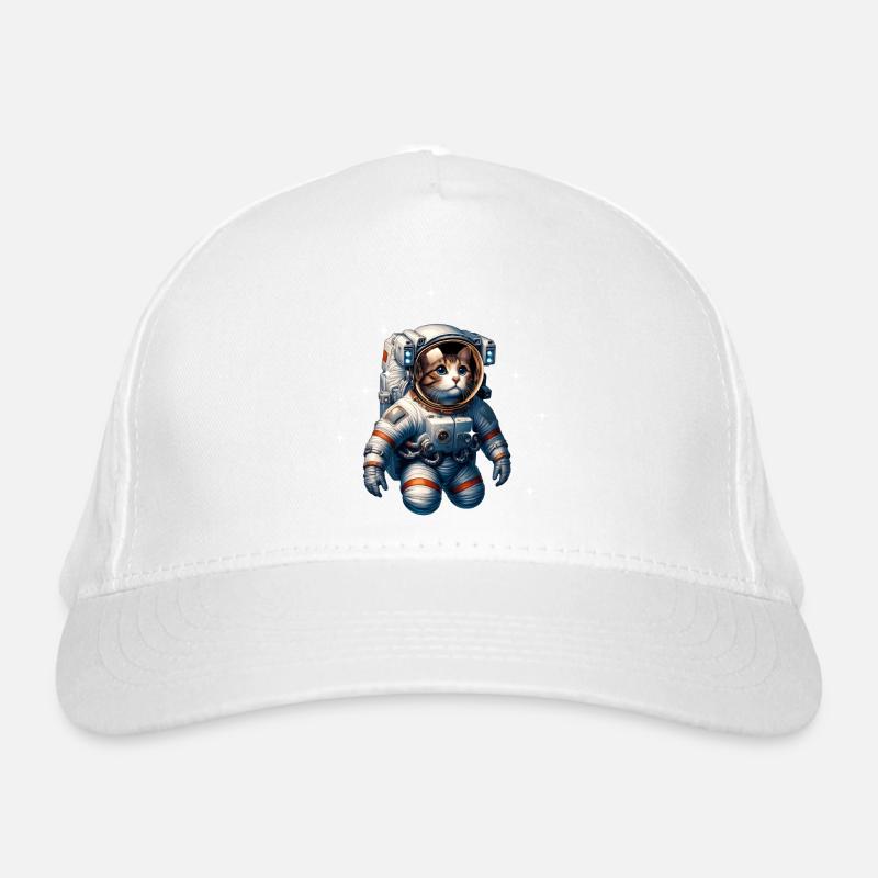 Un chat en costume d’astronaute Casquette classique bio
