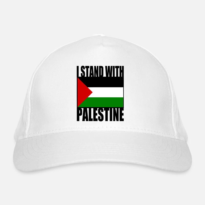 I stand with palestine Bio-Baseballkappe
