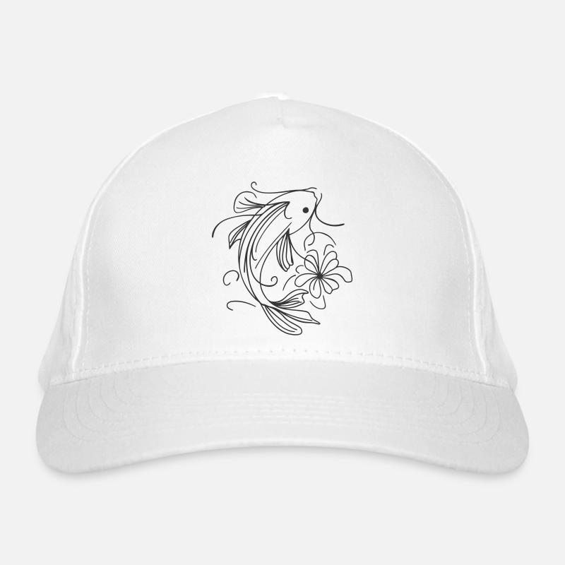 Poisson Splash Art Épurée Casquette classique bio