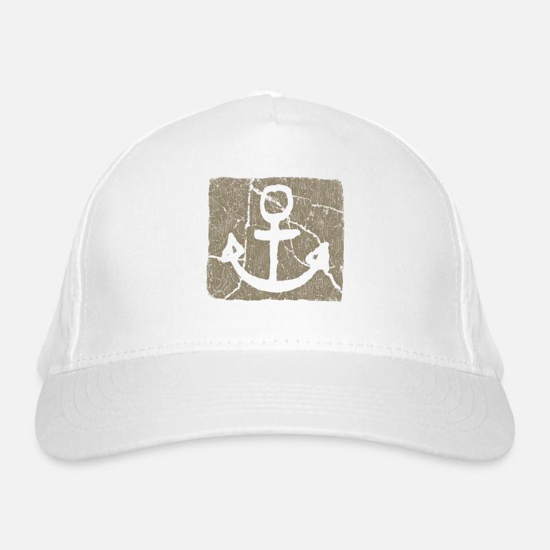 Anker / Khaki Bio-Baseballkappe