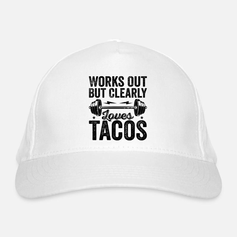 Funktioniert, aber er liebt eindeutig Tacos Bio-Baseballkappe