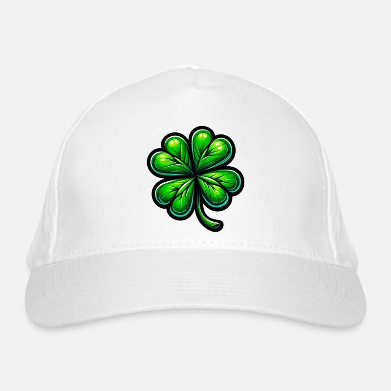 Four-leaf clover Organic Baseball Cap