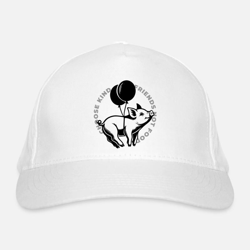 Schweine sind Freunde Bio-Baseballkappe