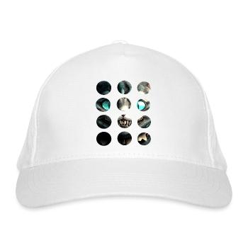 Chat sous le tee-shirt - Casquette classique bio - blanc - Devant