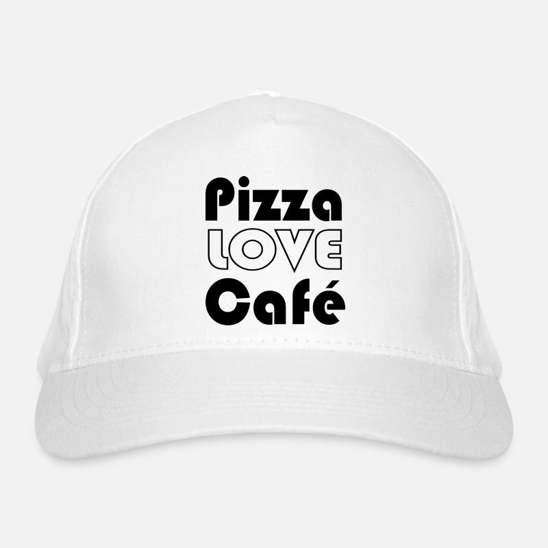 pizza love café Casquette classique bio