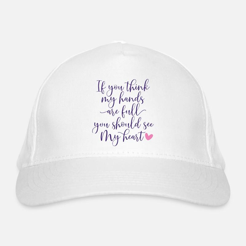 Conception de citation manuscrite inspirante Casquette classique bio