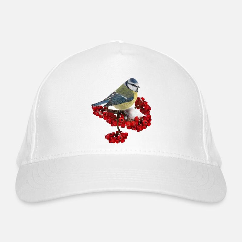 Vogel Kohlmeise Bio-Baseballkappe
