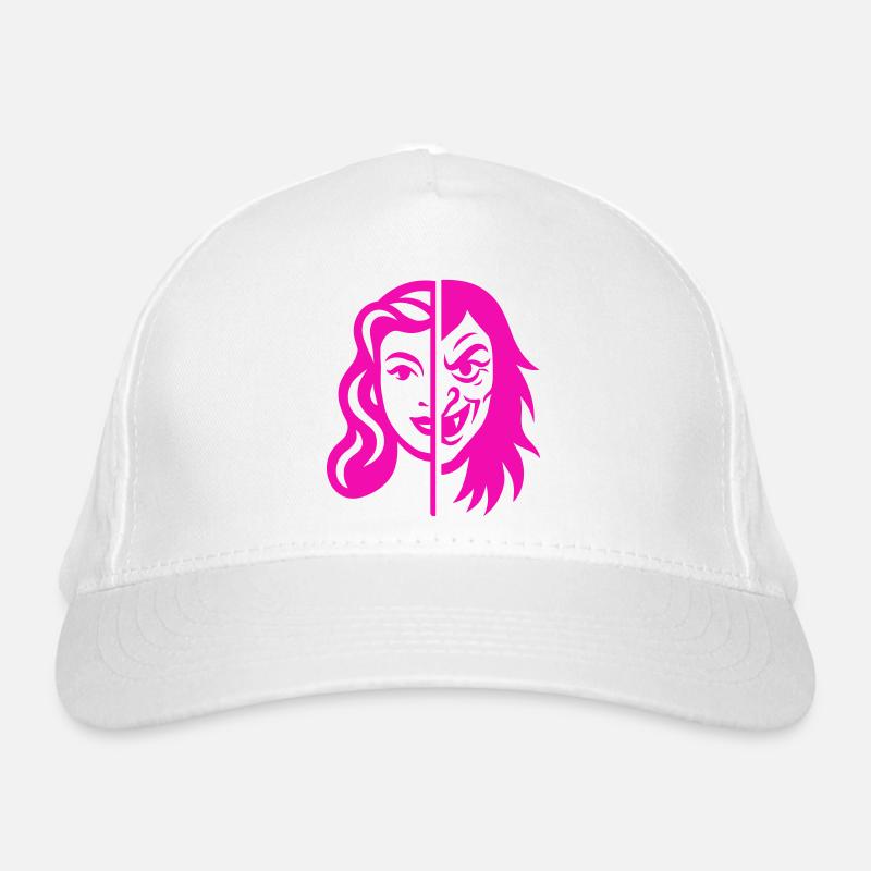 Split Face Contrast Organic Baseball Cap