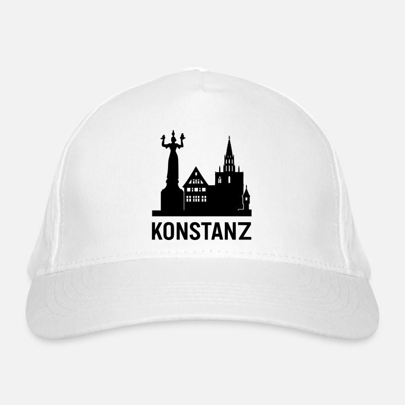 konstanz bodensee silhouette Bio-Baseballkappe