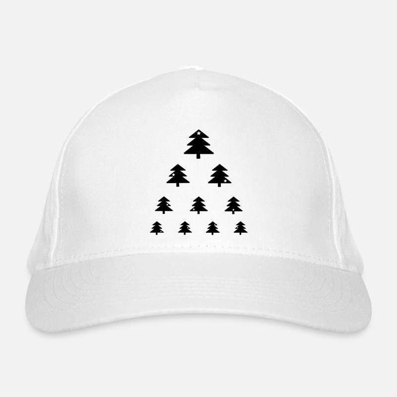 Weihnachtsbaum Sehtest Bio-Baseballkappe
