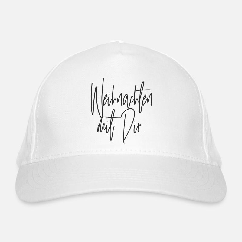 Weihnachten mit Dir Handschrift Bio-Baseballkappe