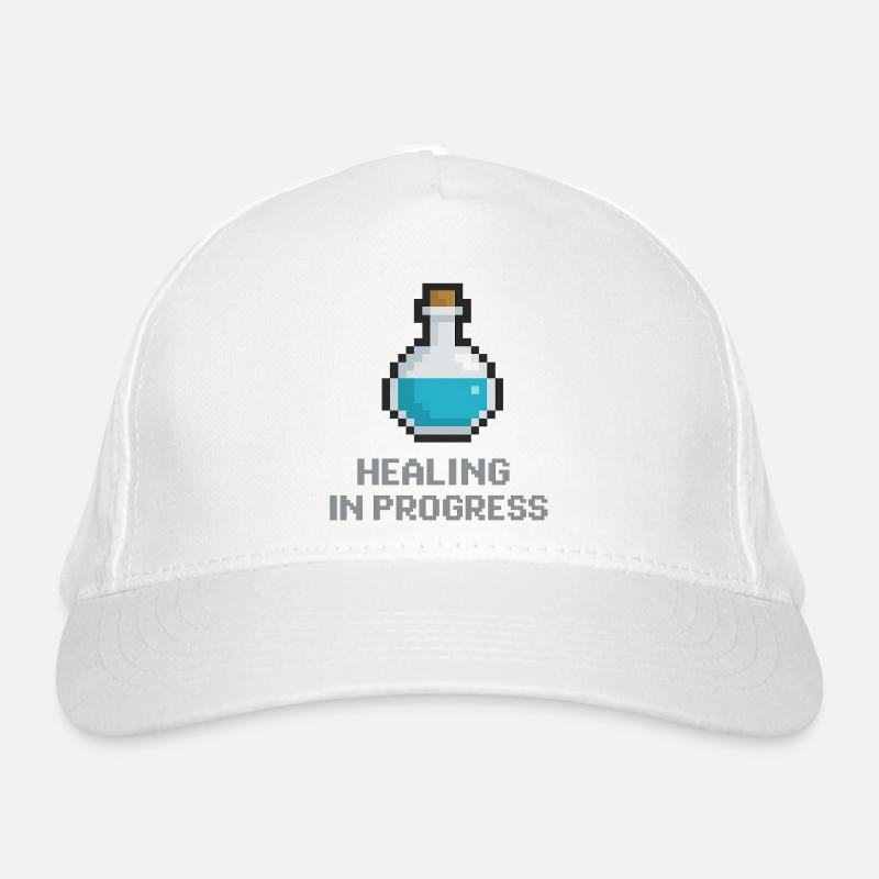 Pixel Healing Potion Organic Baseball Cap
