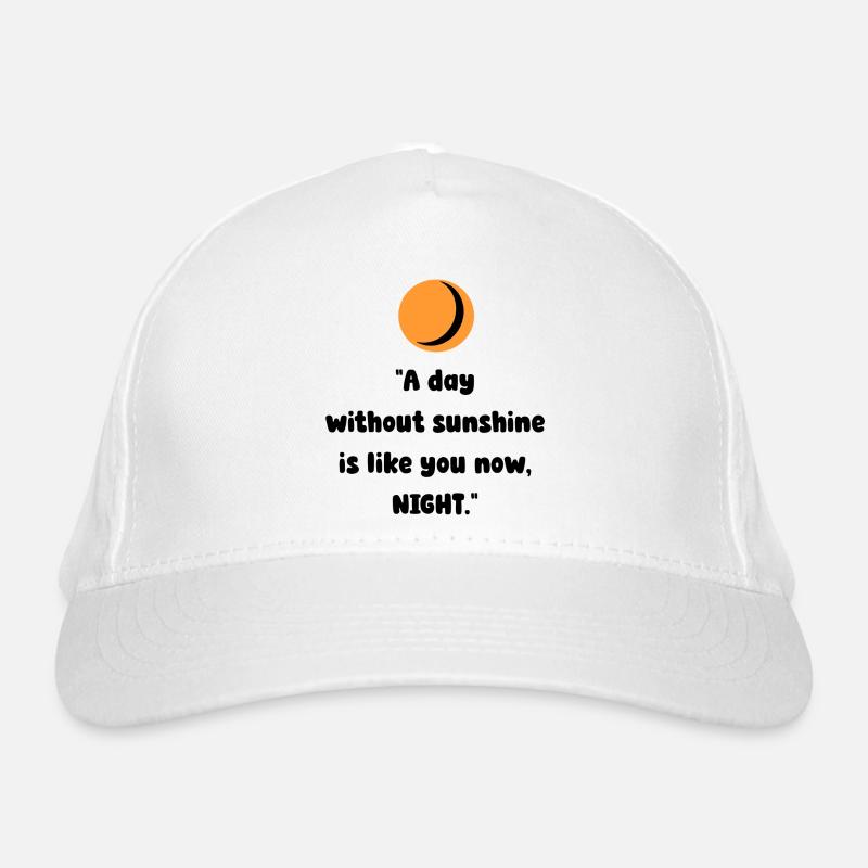 Silhouette de la Lune Orange Casquette classique bio