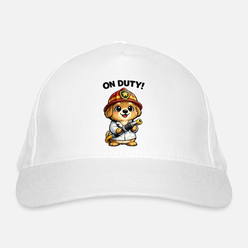 Fire Brigade Dog Logo Organic Baseball Cap