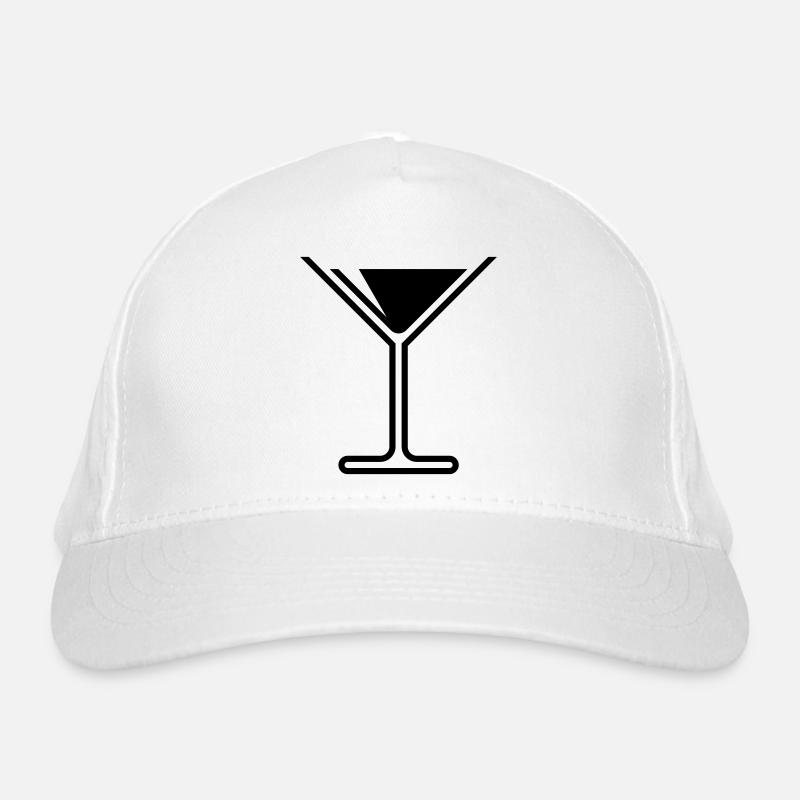 Cocktail / Cocktail Glass / Martini – (Black) Organic Baseball Cap