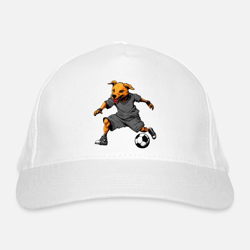 Fussballer Hund Bio-Baseballkappe