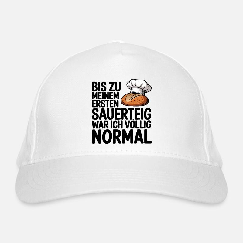 Normal bis der Sauerteig kam Bio-Baseballkappe