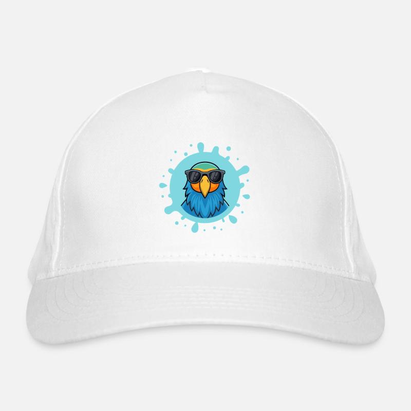 Blue Parrot Solar Glasses Organic Baseball Cap
