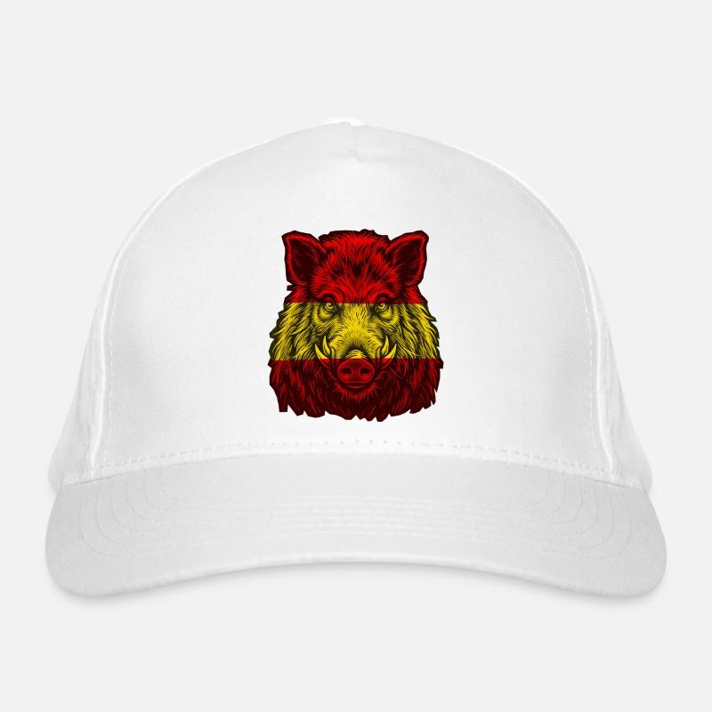 Sanglier Drapeau espagnol espagnol Casquette classique bio