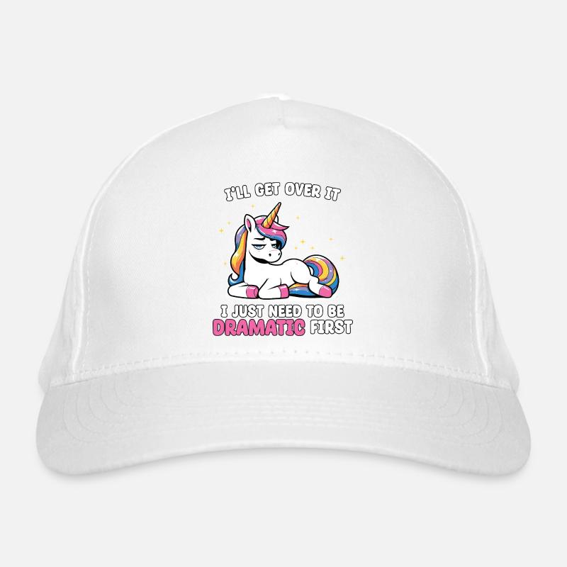 Dramatisch Erst: Einhorn Humor Bio-Baseballkappe