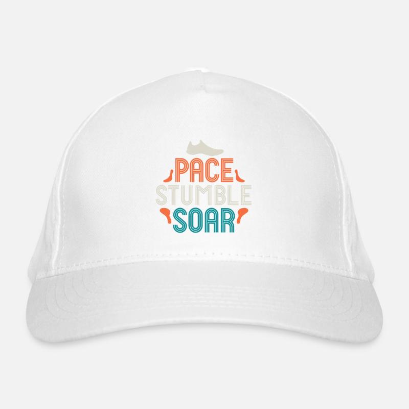 Pace Stumble Soar — Bunte Motivation Bio-Baseballkappe