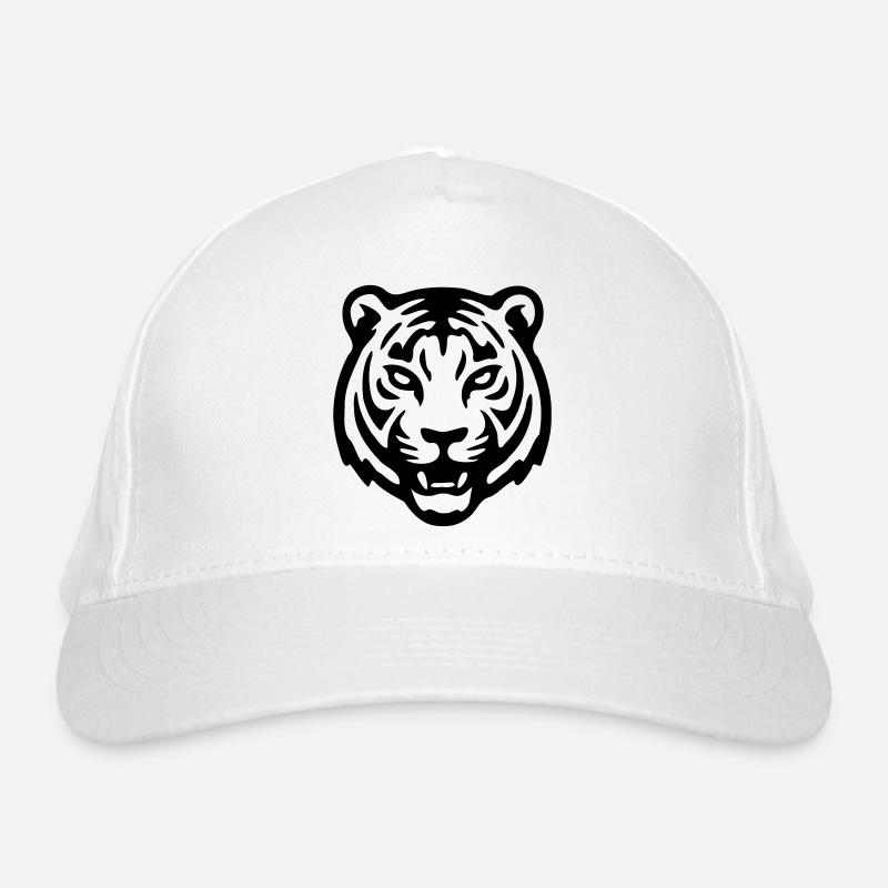 Tigerkopf Bio-Baseballkappe