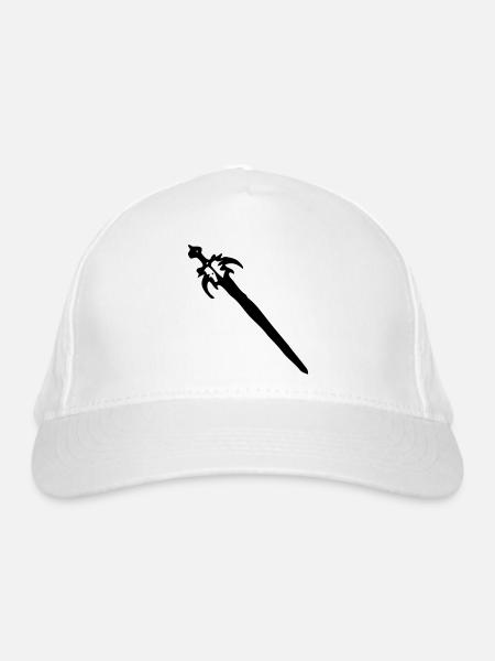 Schwert - Bio-Baseballkappe - Weiß