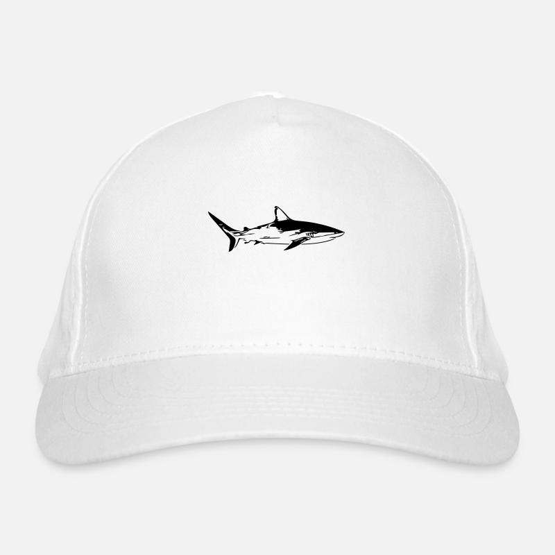 Shark - Vintage Vector Design Organic Baseball Cap