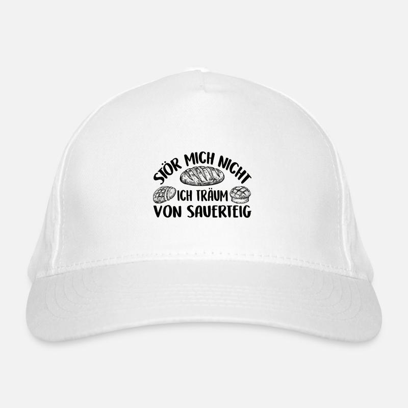 Ich träume von Sauerteig - lustiges Backmotiv Bio-Baseballkappe