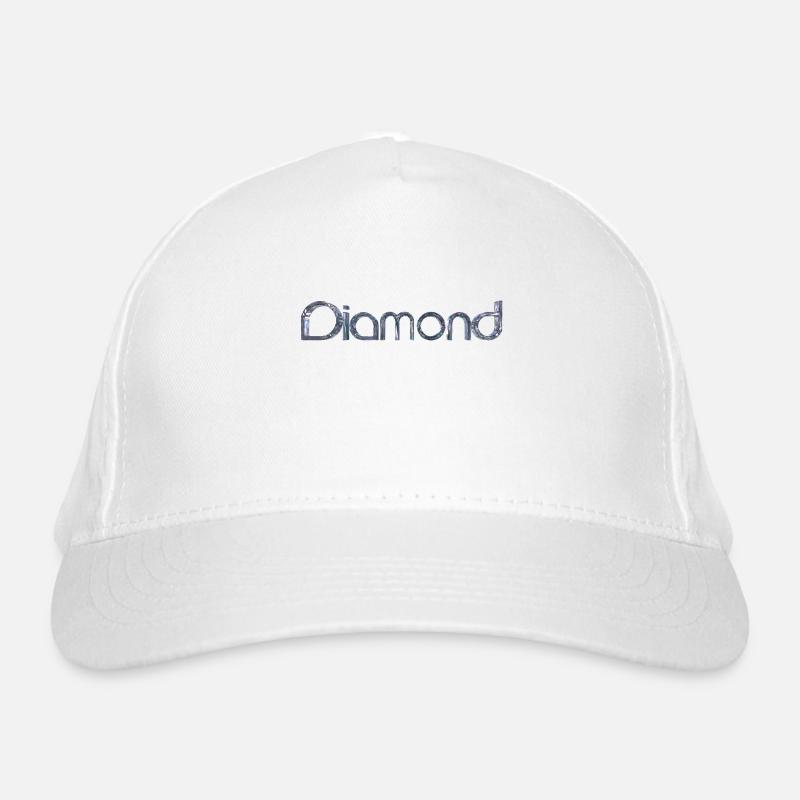 Texte stylisé diamond Casquette classique bio