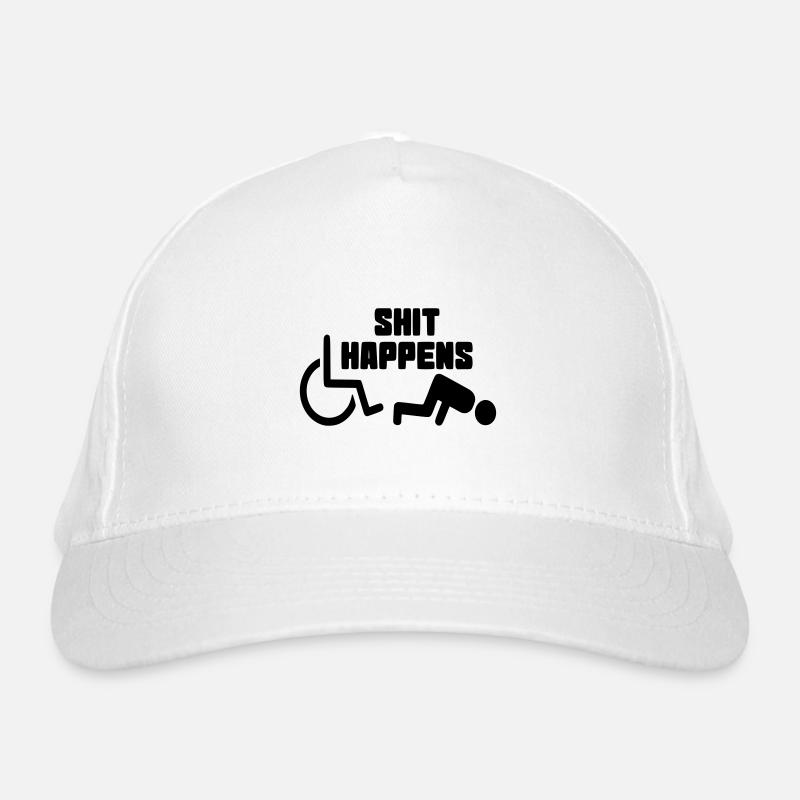 Manchmal hat man auch Pech mit dem Rollstuhl # Bio-Baseballkappe