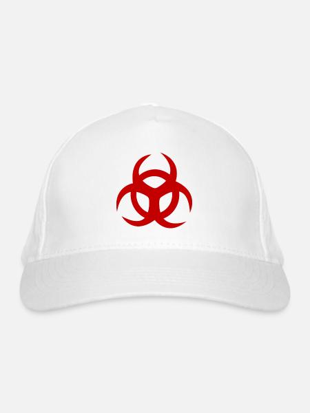 Giftig - Bio-Baseballkappe - Weiß