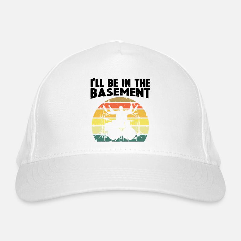 Funny Drummer Art For Men Women Drum Set Drumming Organic Baseball Cap