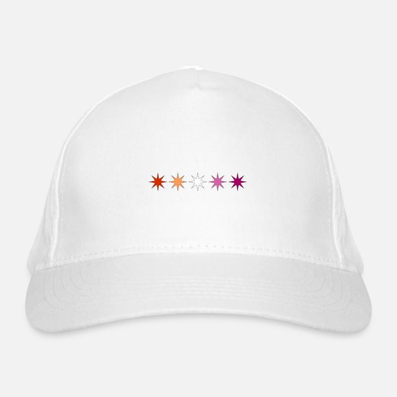 Subtile lesbische Pride-Stars Bio-Baseballkappe