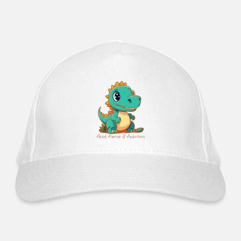 Schnelle, wilde Dinosaurier Bio-Baseballkappe