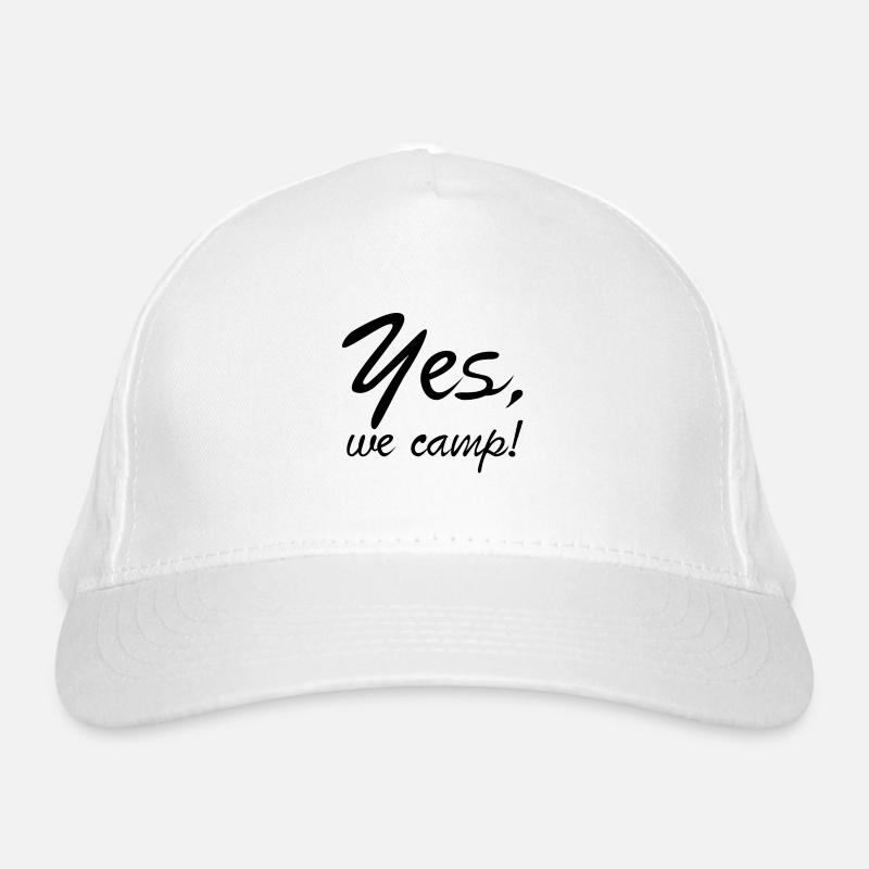 yes we camp Camper lustiger Spruch Geschenk Bio-Baseballkappe