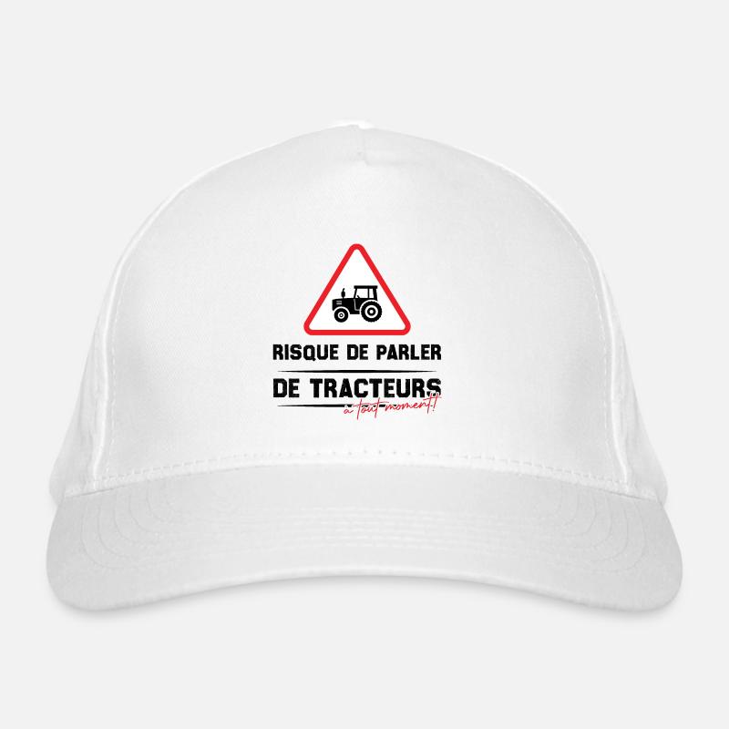 Risque de parler de tracteurs à tout moment Casquette classique bio