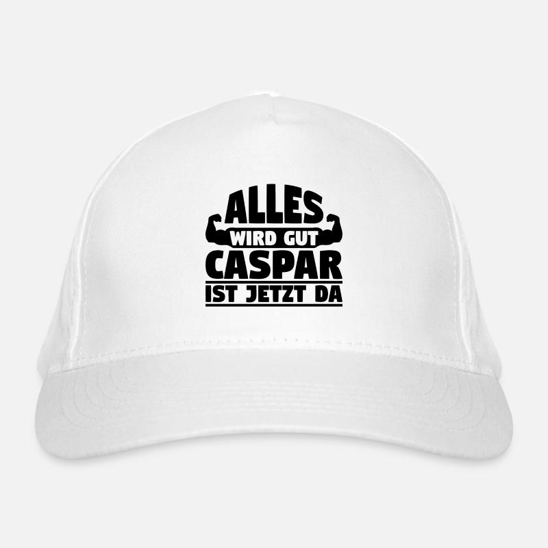 Alles wird gut Caspar ist jetzt da Bio-Baseballkappe