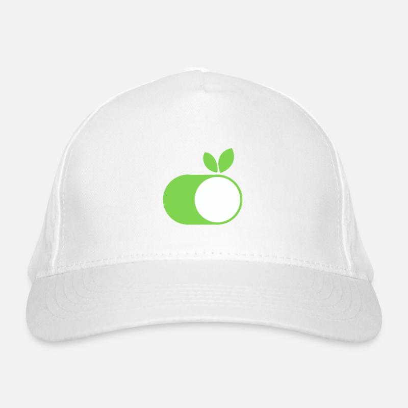 Nachhaltigkeit an - Bio-Baseballkappe - Weiß