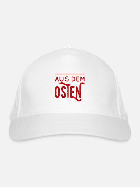 aus dem Osten - Bio-Baseballkappe - Weiß