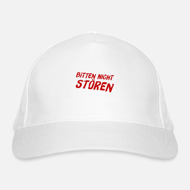 bitte nicht stören Bio-Baseballkappe