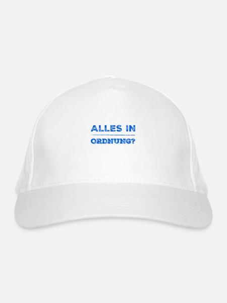 alles schick? - Bio-Baseballkappe - Weiß - Vorne