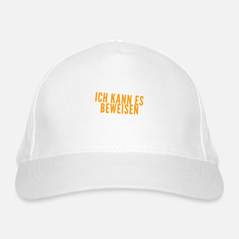 ich habe den Beleg Bio-Baseballkappe