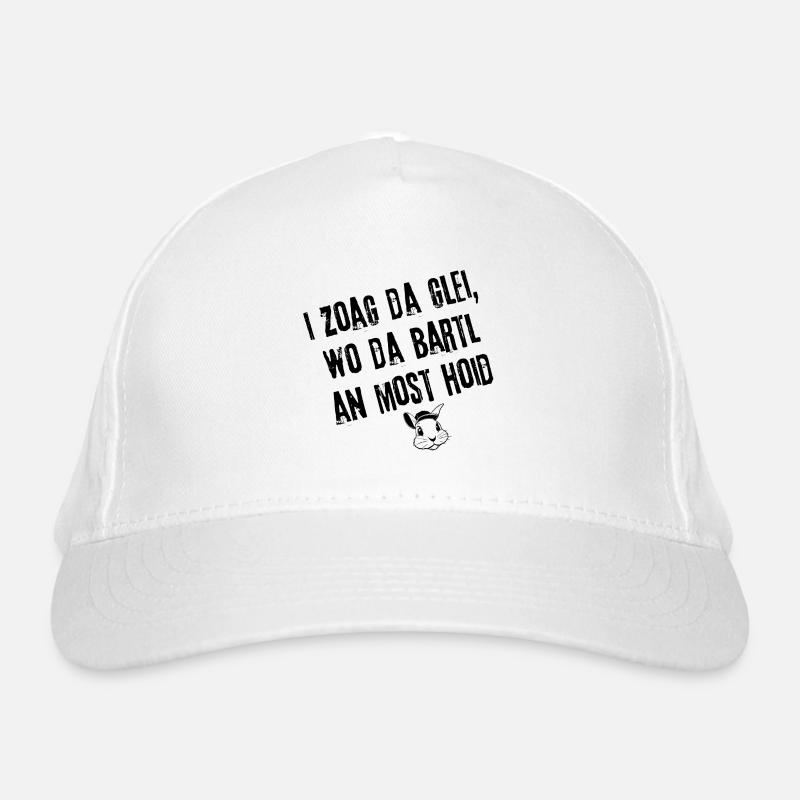 BartlHoidMost_BayrischKlar | Redewendung Bio-Baseballkappe