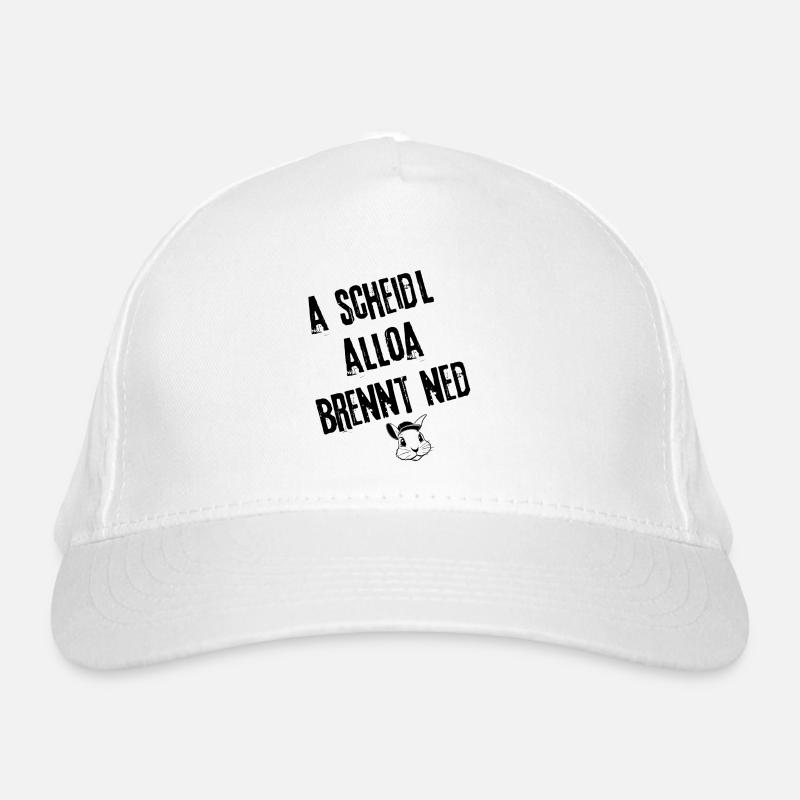 ScheidlBrenntNed_Stylefrei | Redewendung Bio-Baseballkappe