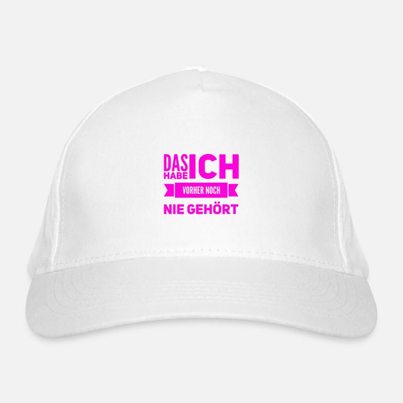 das verstehe ich nicht Bio-Baseballkappe